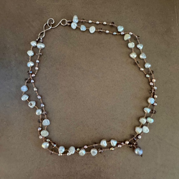 Vintage Weiman Brothers fresh water double strand necklace - Picture 3 of 3